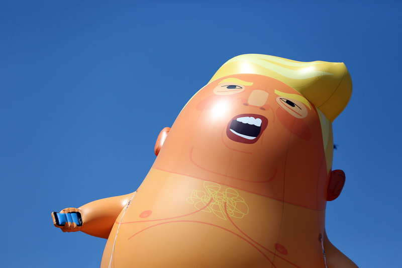 Το μπαλόνι-μωρό Ντόναλντ Τραμπ/ Φωτογραφία AP images
