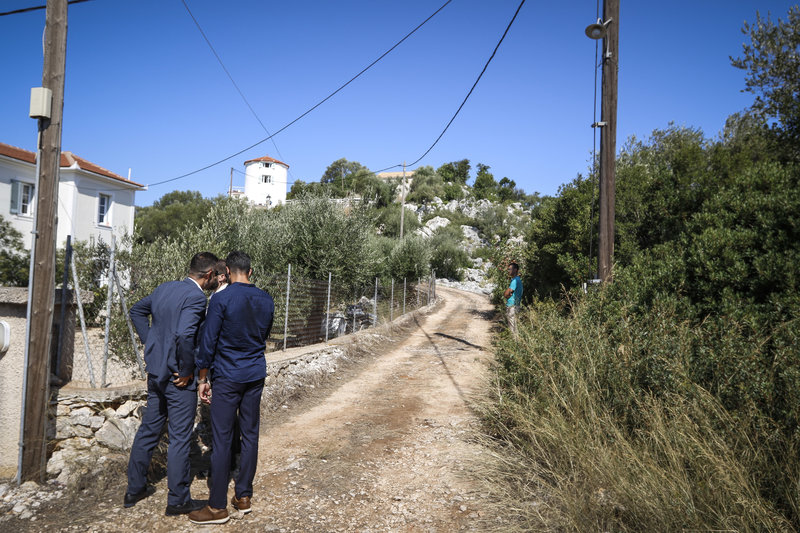 Η ασφάλεια του πρωθυπουργού στο σημείο που έγινε το τηλεοπτικό διάγγελμα