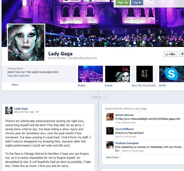 Ακυρώνει τις συναυλίες της η Lady Gaga λόγω ατυχήματος [εικόνα] | iefimerida.gr 0