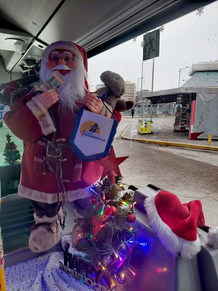 λεωφορείο, χριστουγεννιάτικος στολισμός
