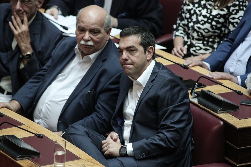 Βούτσης Τσίπρας στη Βουλή