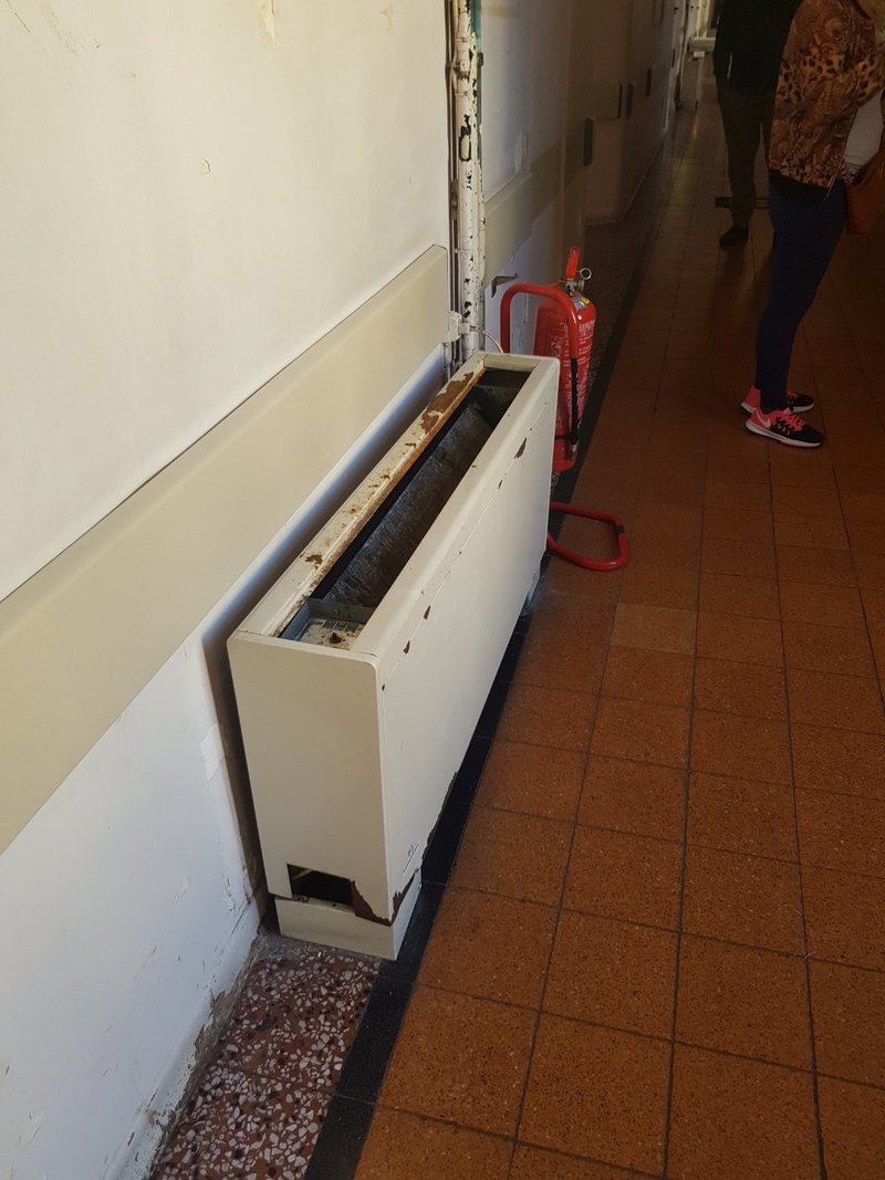 Απαρχαιωμένο κλιματιστικό σε νοσοκομείο