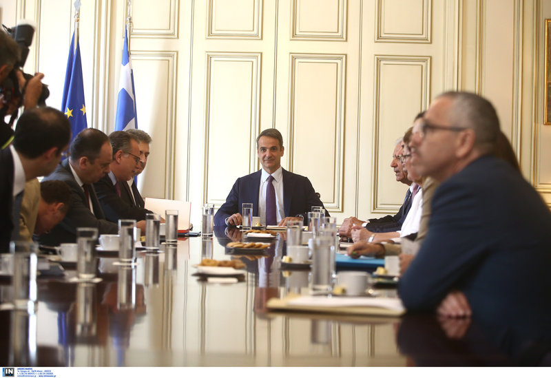 Ο Κυριάκος Μητσοτάκης στην κρίσιμη σύσκεψη για το μεταναστευτικό