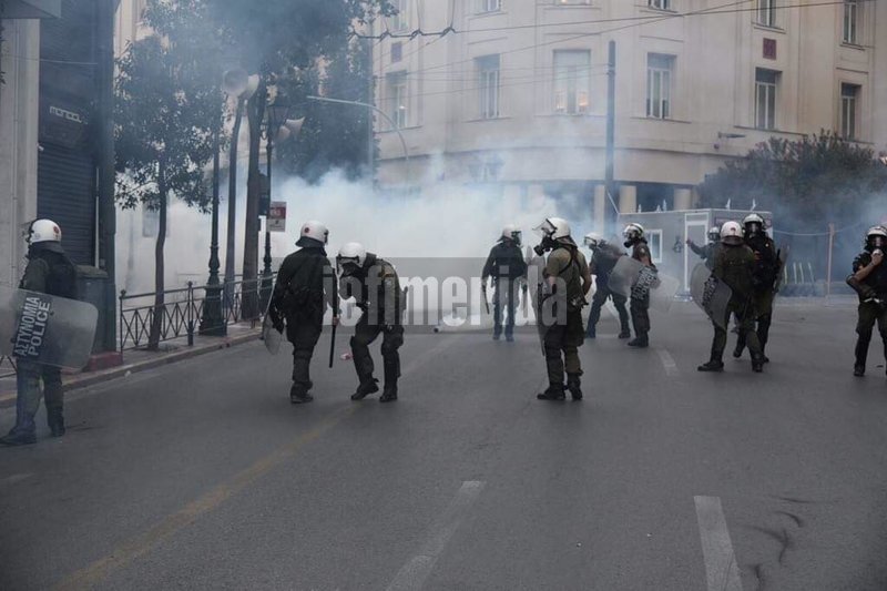 Οι αστυνομικοί έκαναν χρήση χημικών