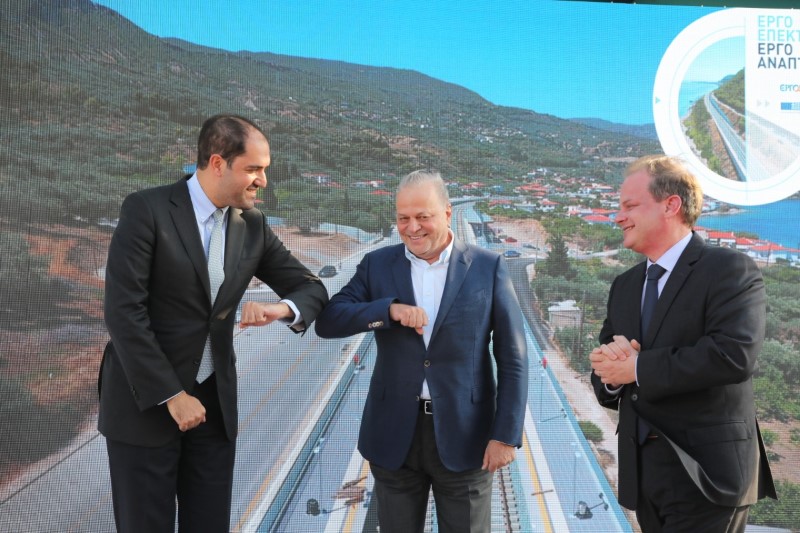 Από αριστερά: Γ. Κεφαλογιάνης, Ευ. Μυτιληναίος και Κώστας Αχ. Καραμανλής