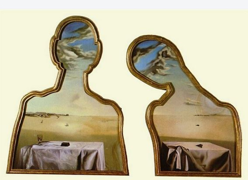 Ο Νταλί φιλοτέχνησε το «Ζευγάρι με τα Κεφάλια Γεμάτα Σύννεφα» το 1936 
