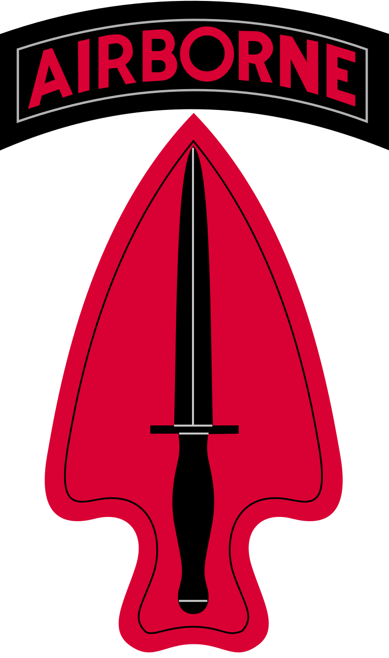 Το έμβλημα της  1st Special Forces Operational Detachment-Delta (Airborne) , όπως είναι το πλήρες όνομα της Delta Force. 