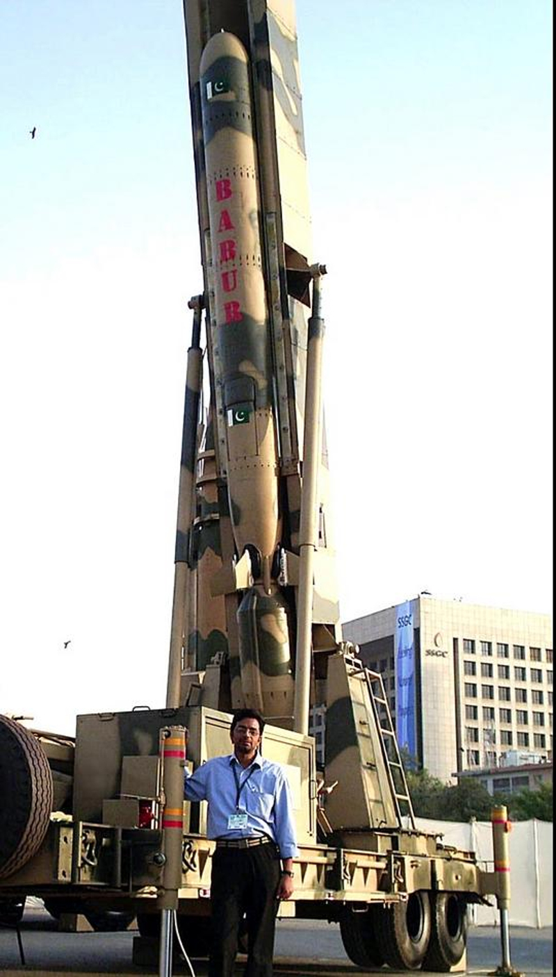 Πακιστανικός πύραυλος κρουζ τύπου Babur.  