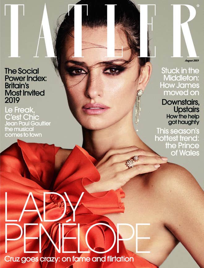 Το εξώφυλλο του περιοδικού Tatler
