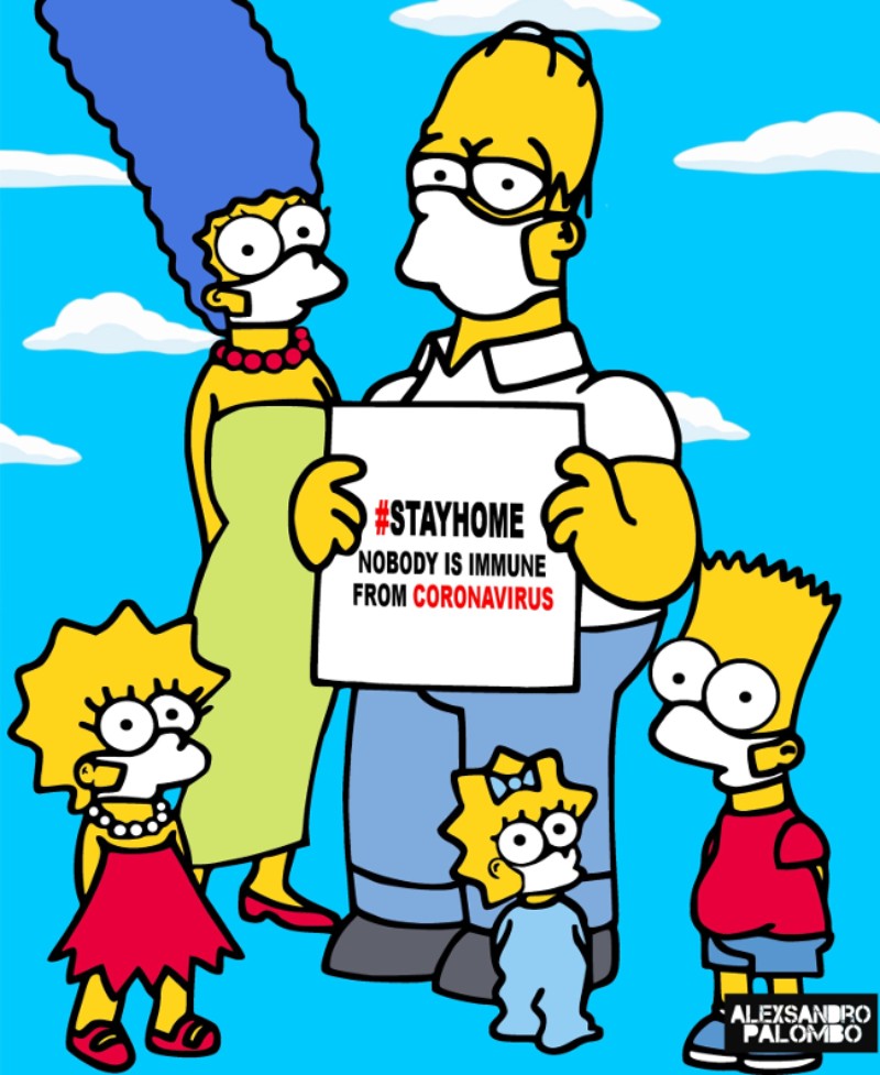 TheSimpsons Stay Home, Sfirixtra.gr
