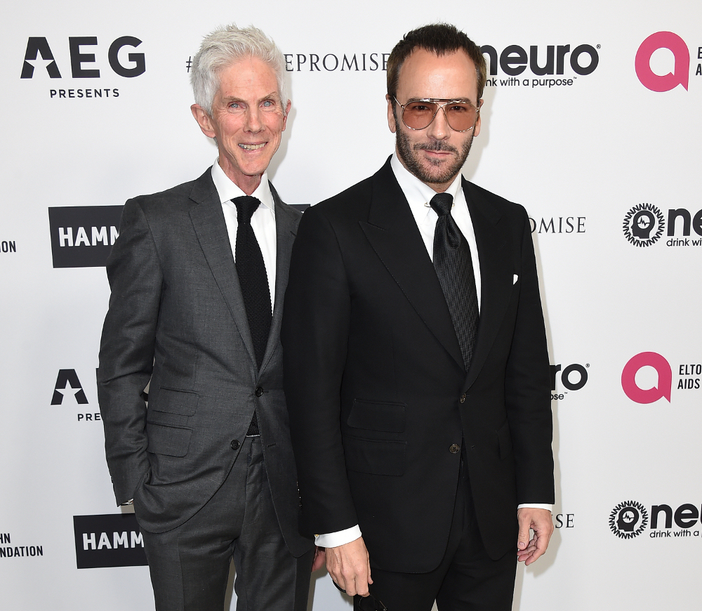 O Tom Ford με τον 70χρονο σύζυγό του Ρίτσαρντ Μπάκλεϊ