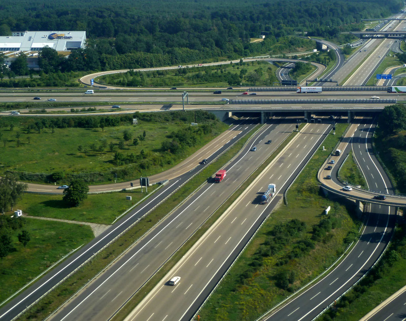 Πανοραμική άποψη της Autobahn