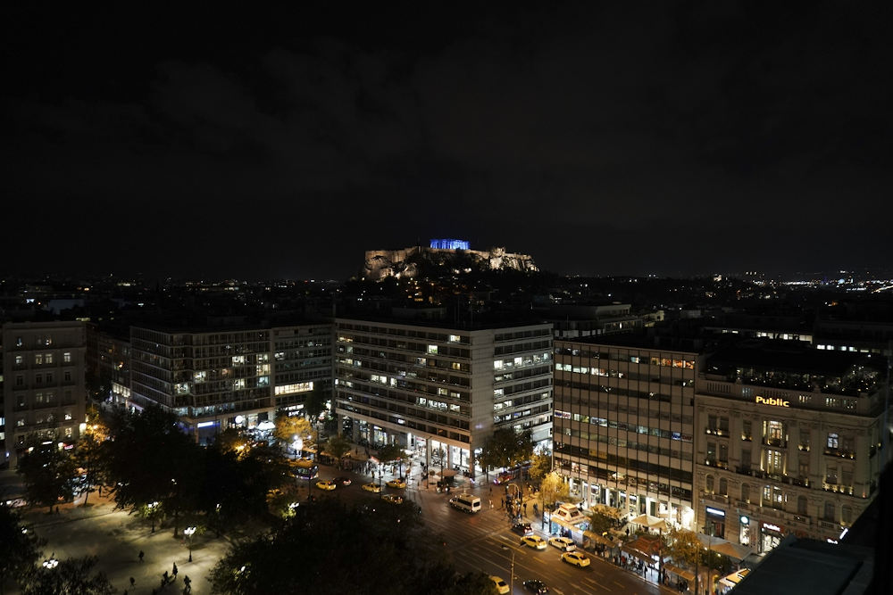 Εικόνα της Ακρόπολης από το Σύνταγμα