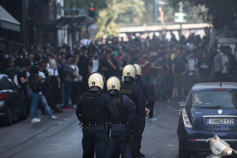 Στο σημείο έσπευσαν αστυνομικές δυνάμεις