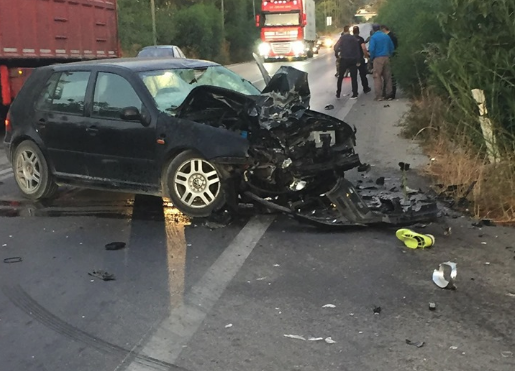 Το αυτοκίνητο που ενεπλάκη στο τροχαίο δυστύχημα
