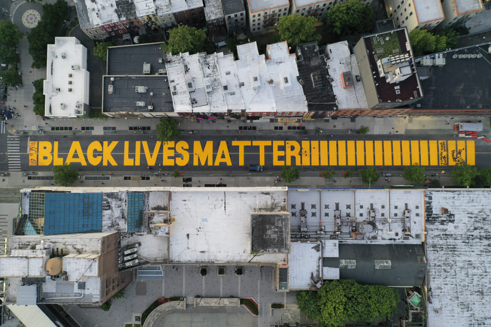 Το μότο του κινήματος Black Lives Matter στην Ουάσιγκτον