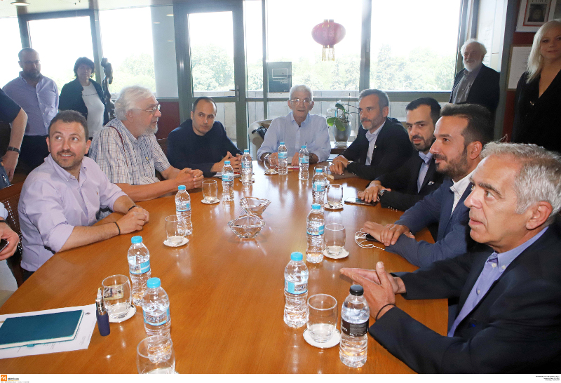 Ο νέος δήμαρχος της πόλης, Κωνσταντίνος Ζέρβας στο δημαρχείο Θεσσαλονίκης