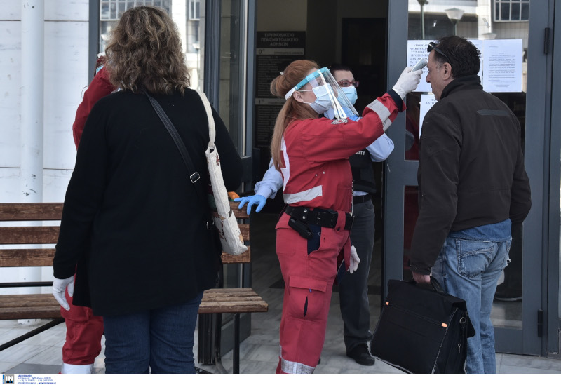 ειρηνοδικείο θερμομέτρηση κορωνοϊός
