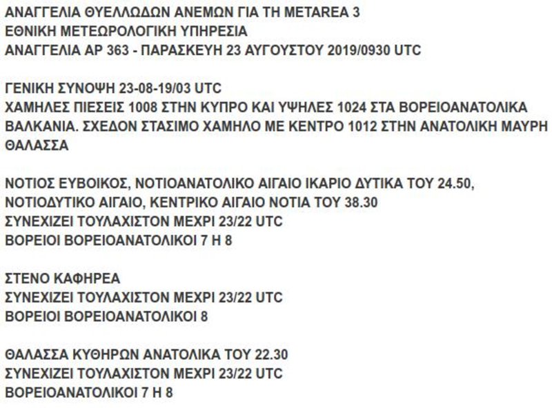 ÎκÏακÏο δελÏίο θÏ
ελλÏδÏν ανÎμÏν αÏÏ Ïην ÎÎÎ¥
