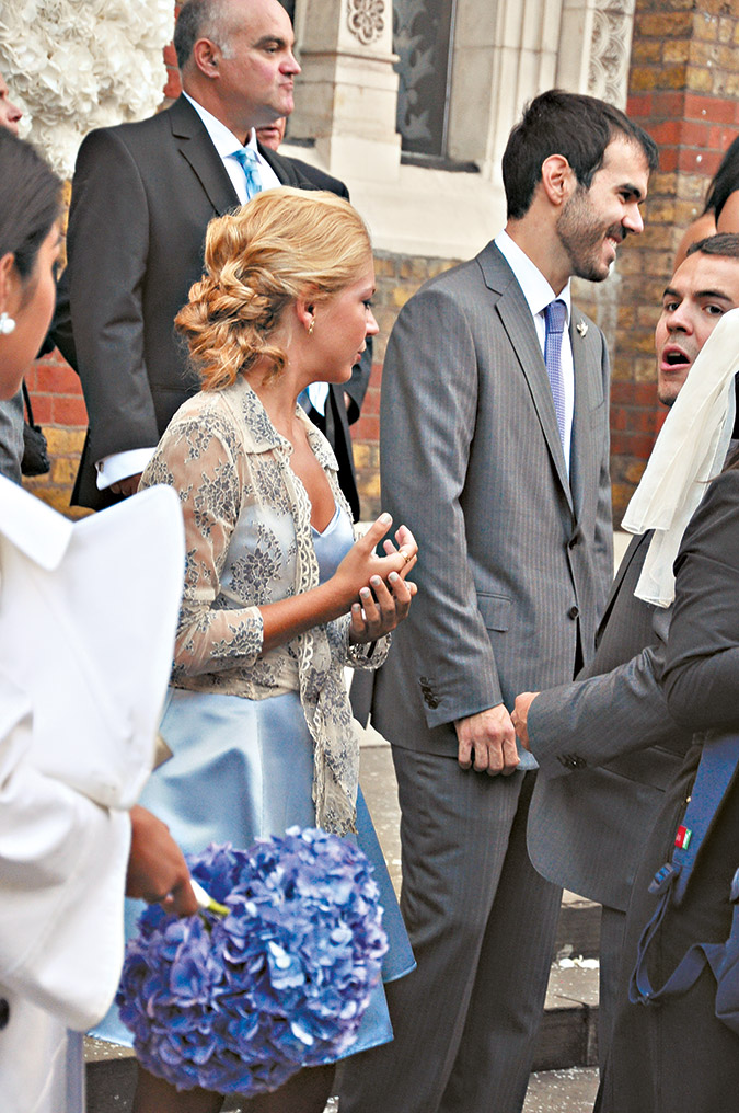 Παναγιώτης Αγγελόπουλος, Ελλη Παπαδιαμάντη στο γάμο της Καρολίνας Αγγελοπούλου το 2013