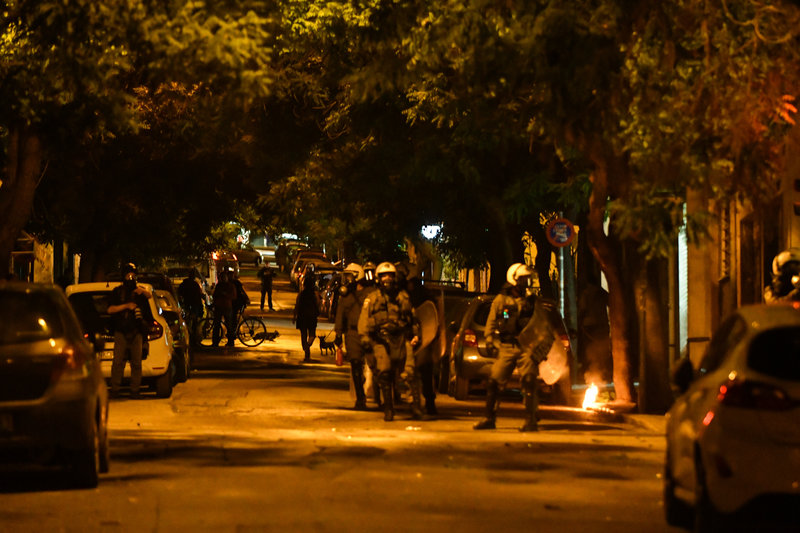 Μικρής έκτασης επεισόδια στα Εξάρχεια