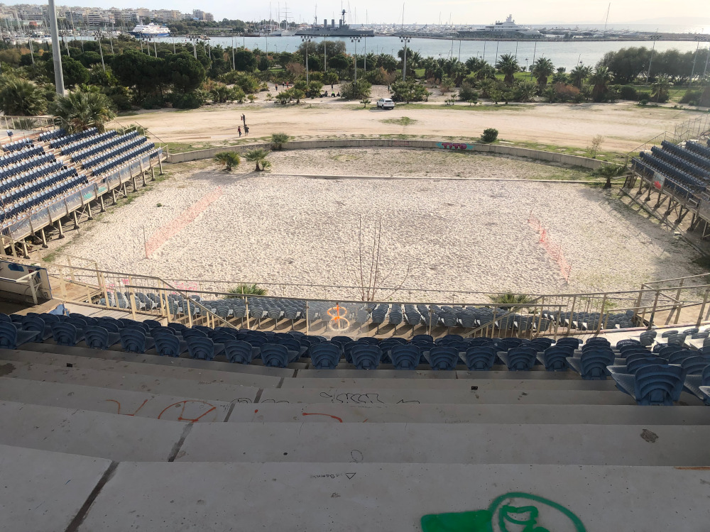 To γήπεδο του beach volley σήμερα