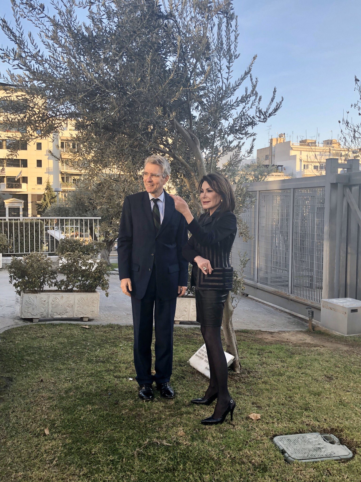 Ο Πάιατ συναντήθηκε με την πρόεδρο της επιτροπής «Ελλάδα 2021» Γιάννα Αγγελοπούλου
