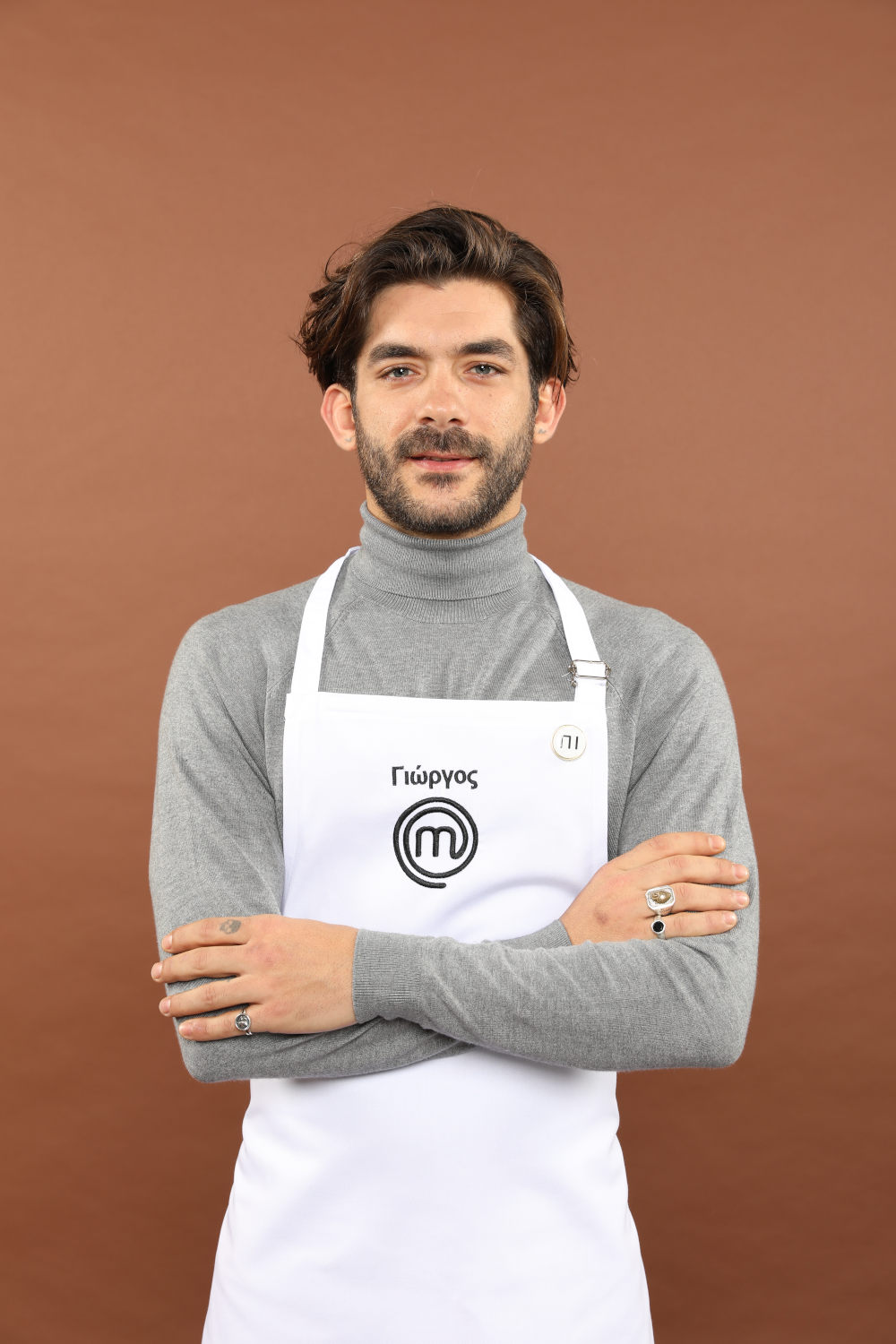 Ο Γιώργος Λασκαρίδης με την ποδιά του MasterChef 4
