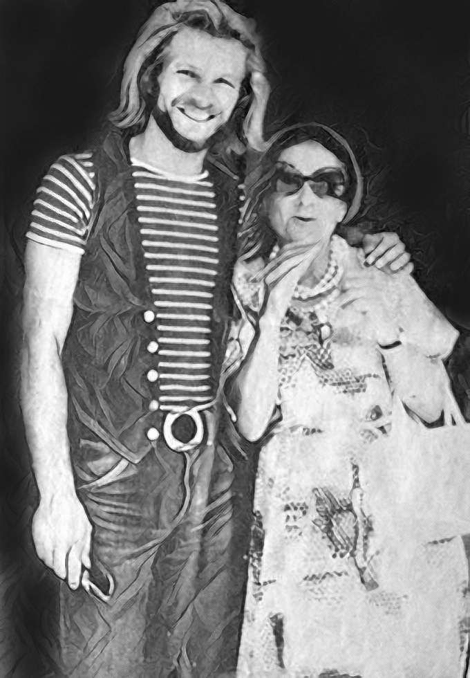 Ο Αλέξης Γκόλφης με την Ελένη Καζαντζάκη