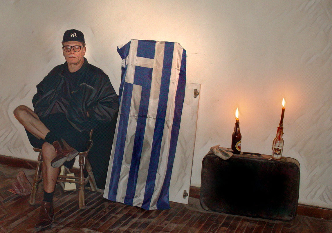 Αλέξης Γκόλφης στο σπίτι όπου ζούσε τα τα τελευταία χρόνια