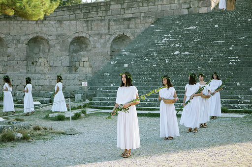 Aναπαράσταση του ορκου του Ιπποκράτη στην Κω