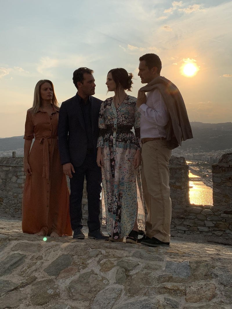 Οι τέσσερις πρωταγωνιστές της σειράς «Ήλιος» στο κάστρο της Καβάλας