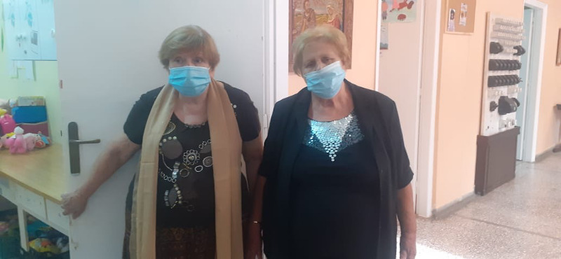 Ελένη Μαρκέτου Μέλος ΔΣ Ορφανοτροφείου "Ο Σωτήρ", Αμαλία Μοσχονά Αντιπρόεδρος Ορφανοτροφείου "Ο Σωτήρ"