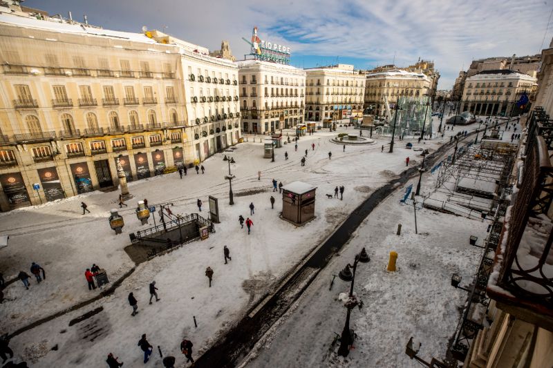 Χιόνι στη Μαδρίτη 2021
