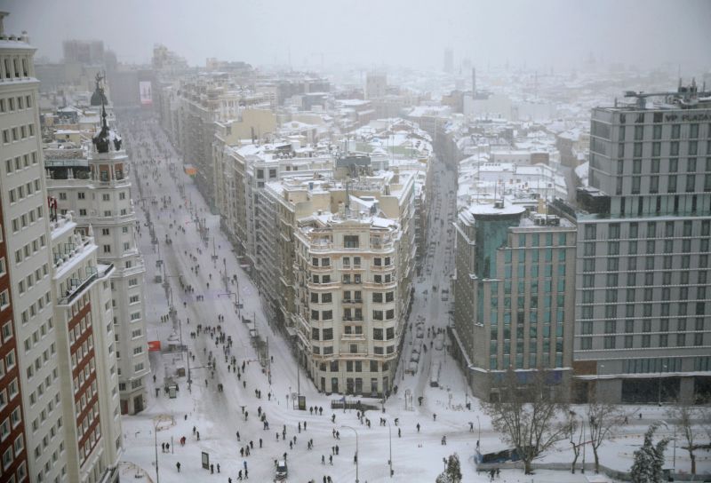Χιόνι στη Μαδρίτη 2021