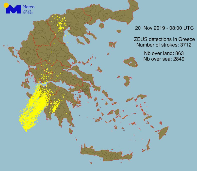 Καιρός - κεραυνοί