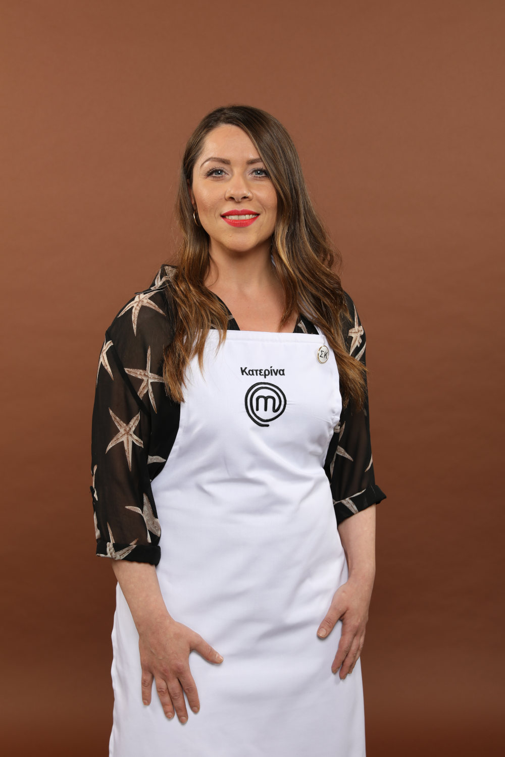 Η Κατερίνα Λένη με την ποδιά του MasterChef 4