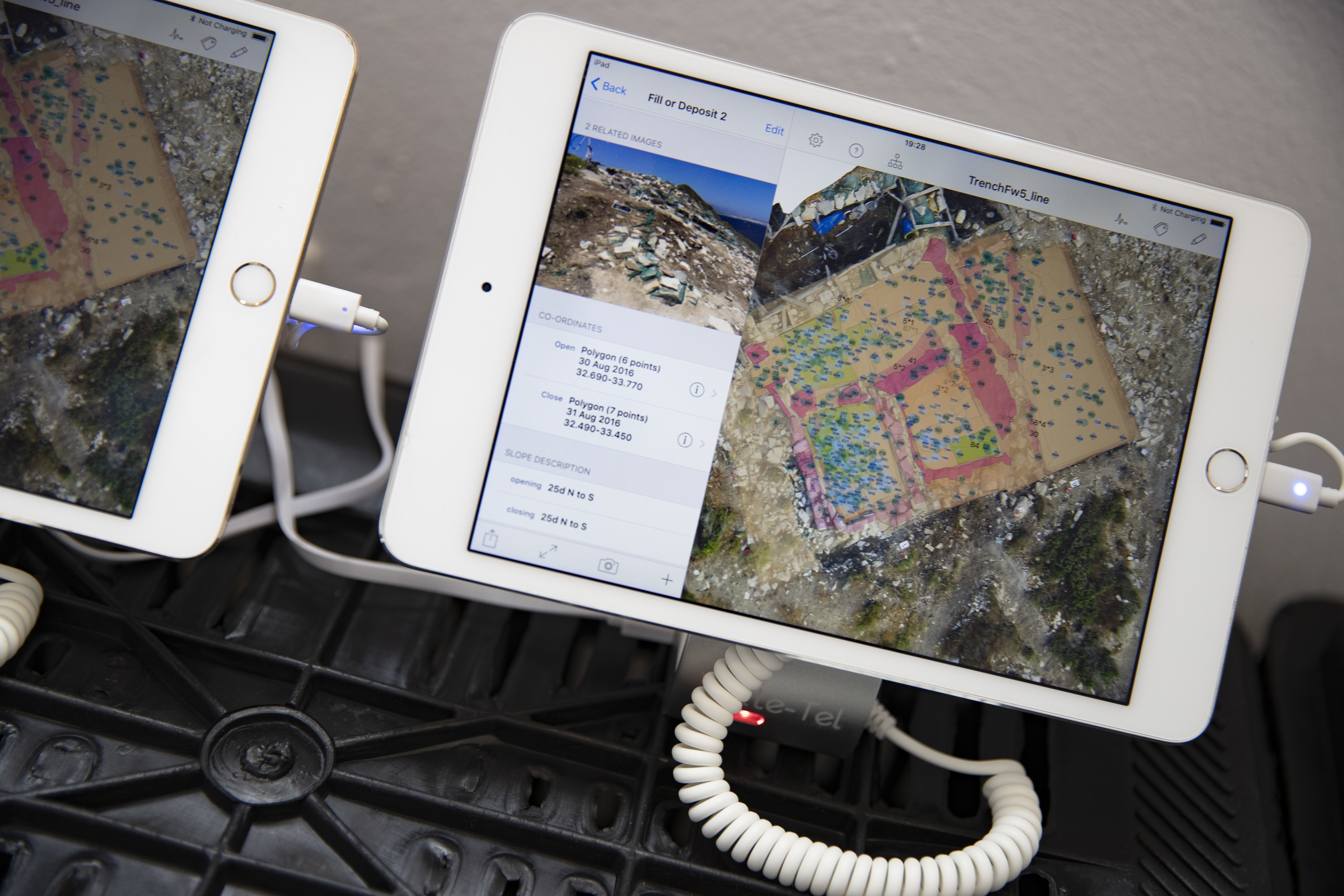 Στις ανασκαφές χρησιμοποιήθηκαν πρωτοποριακές μέθοδοι καταγραφής από τους αρχαιολόγους μέσω της εφαρμογής «i-DIG»