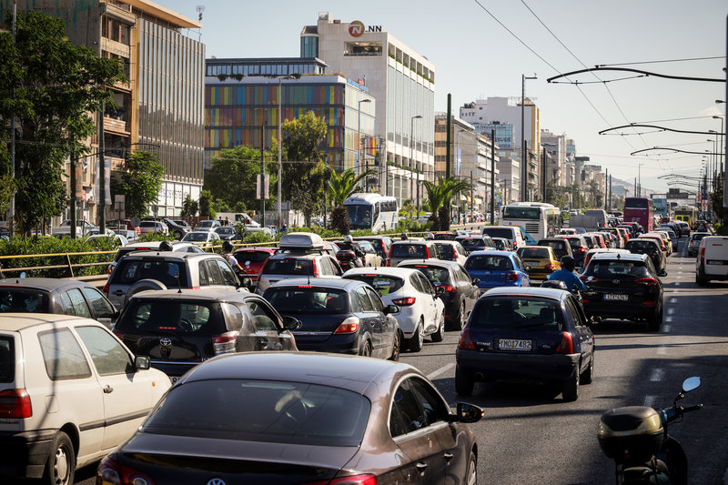 Το μποτιλιαρισμένο τμήμα ανόδου της Συγγρού