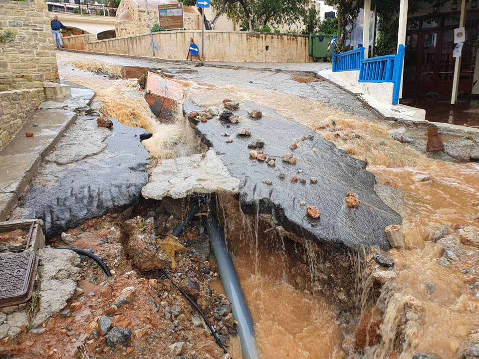 κακοκαιρία στην Κρήτη καταστροφές