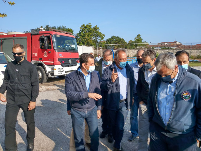 Κυριάκος Μητσοτάκης προσγειώθηκε στα Τρίκαλα για να πάει Καρδίτσα
