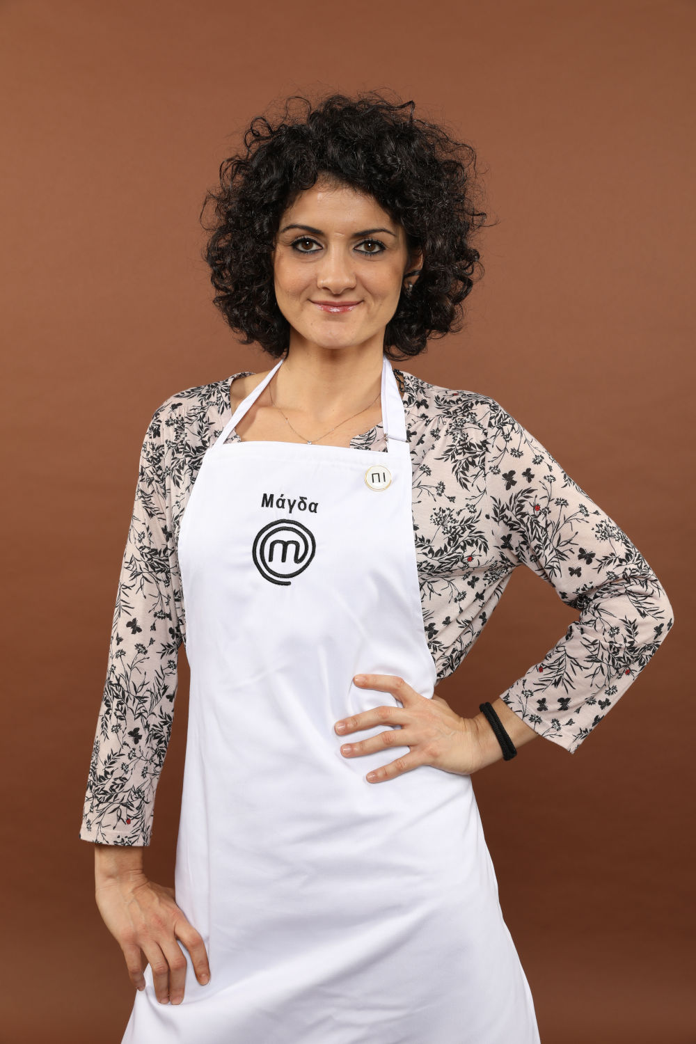 Η Μαγδαληνή Κοπαλίδου με την ποδιά του MasterChef 4