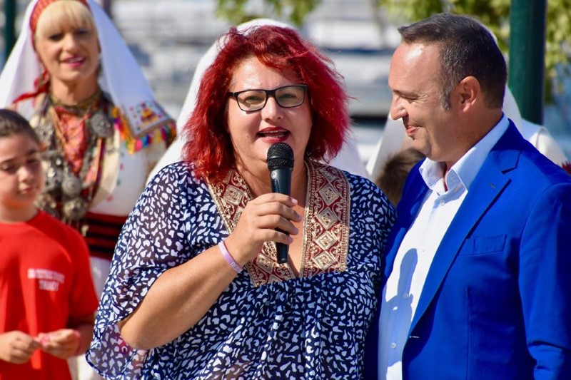 Η δήμαρχος Τήλου Μαρία Καμμά Αλειφέρη
