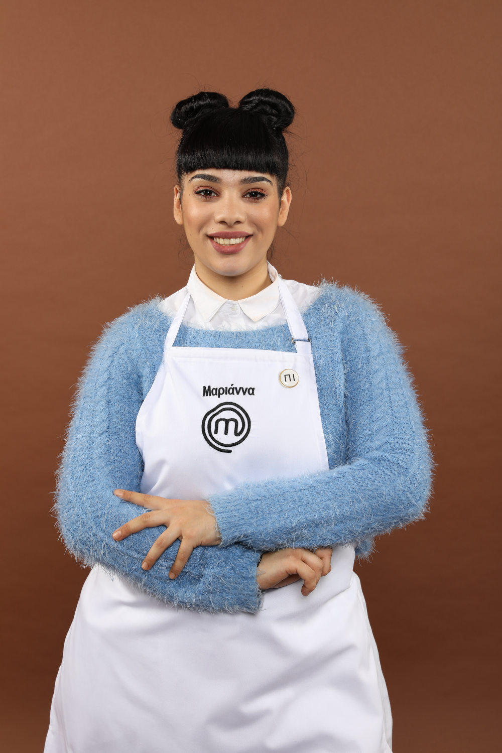 H Μαριάννα Πουλμεντή με ποδιά του MasterChef 4