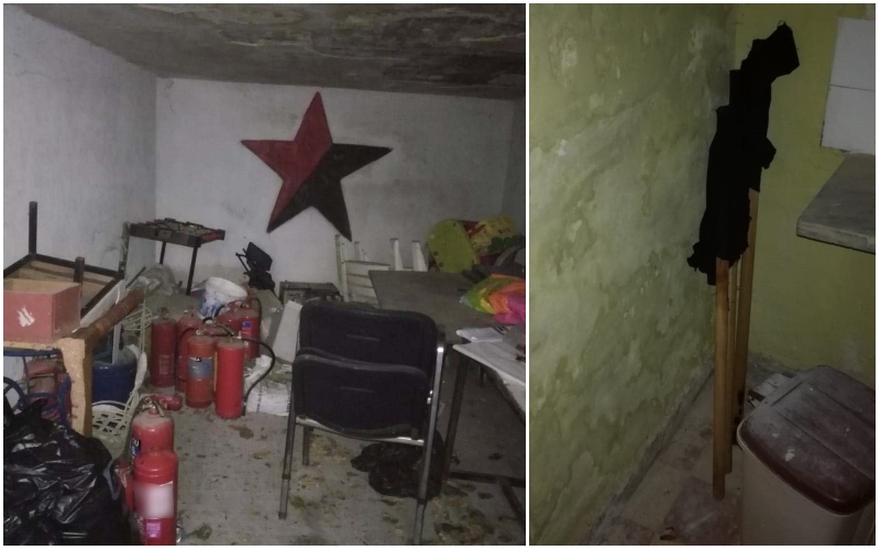 Πυροσβεστήρες και κοντάρια