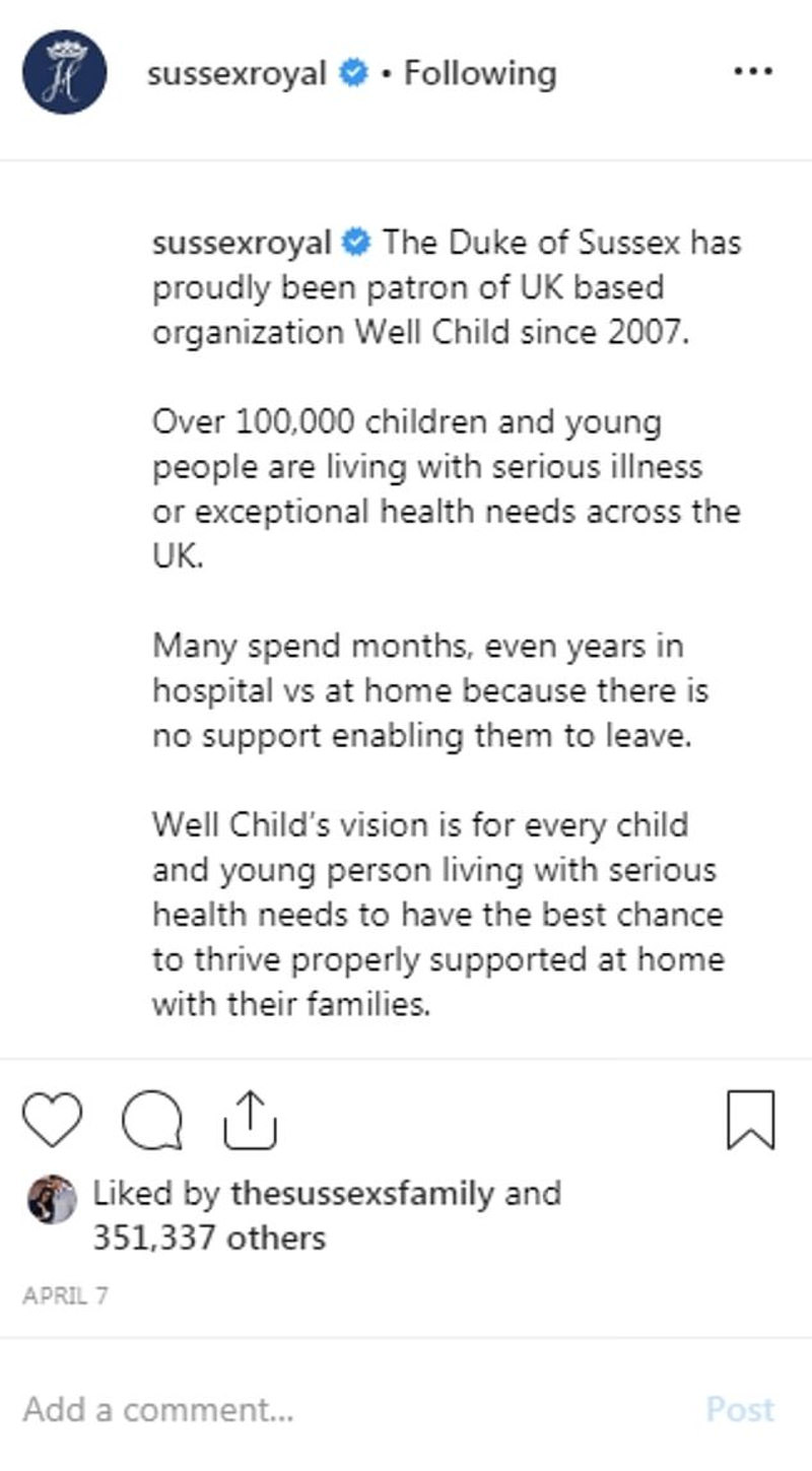 Λεζάντα σε ανάρτηση στο Instagram