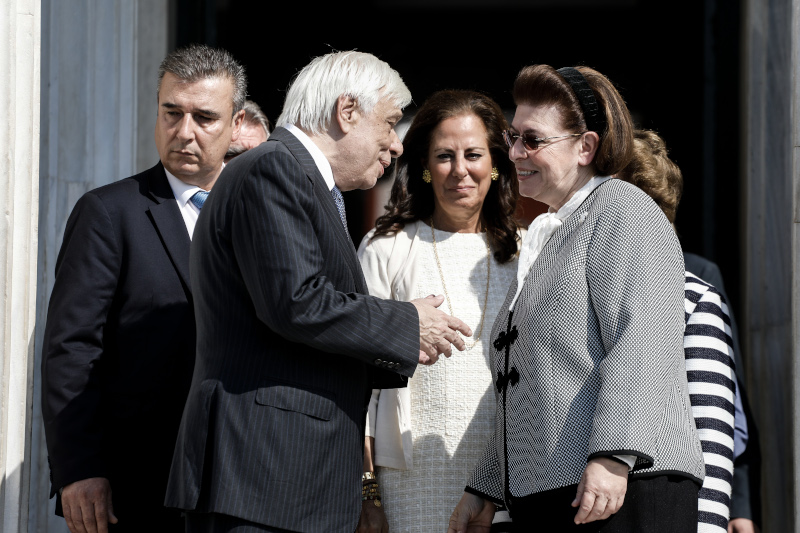 O Προκόπης Παυλόπουλος και η Λίνα Μενδώνη