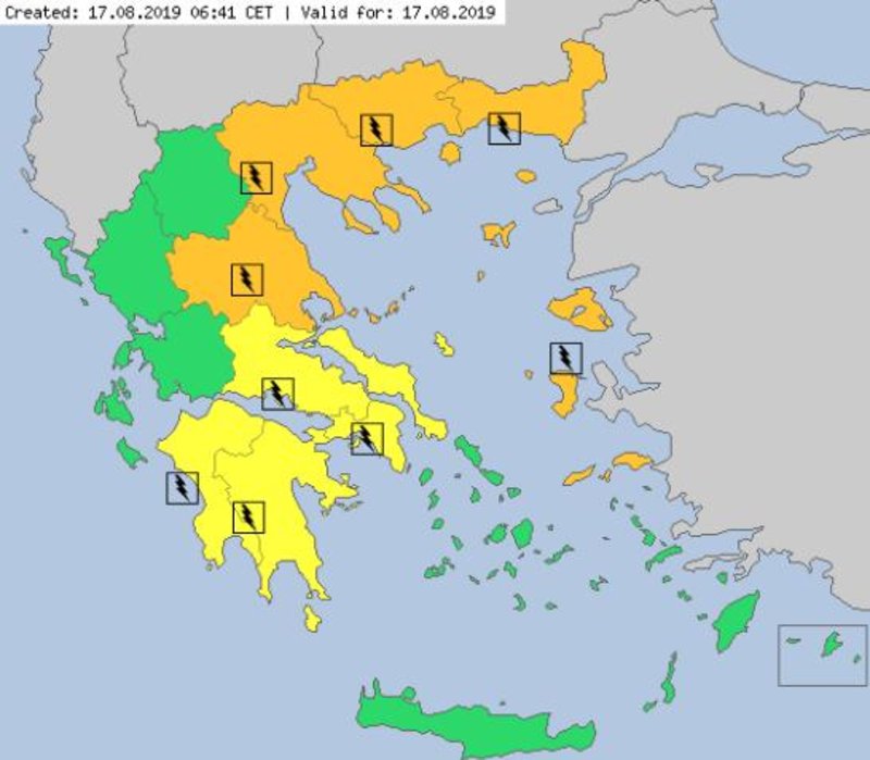 Î ÏÎ¬ÏÏÎ·Ï ÏÎ¿Ï Meteo Alarm Î³Î¹Î± ÏÎ¿Î½ ÎºÎ±Î¹ÏÏ 