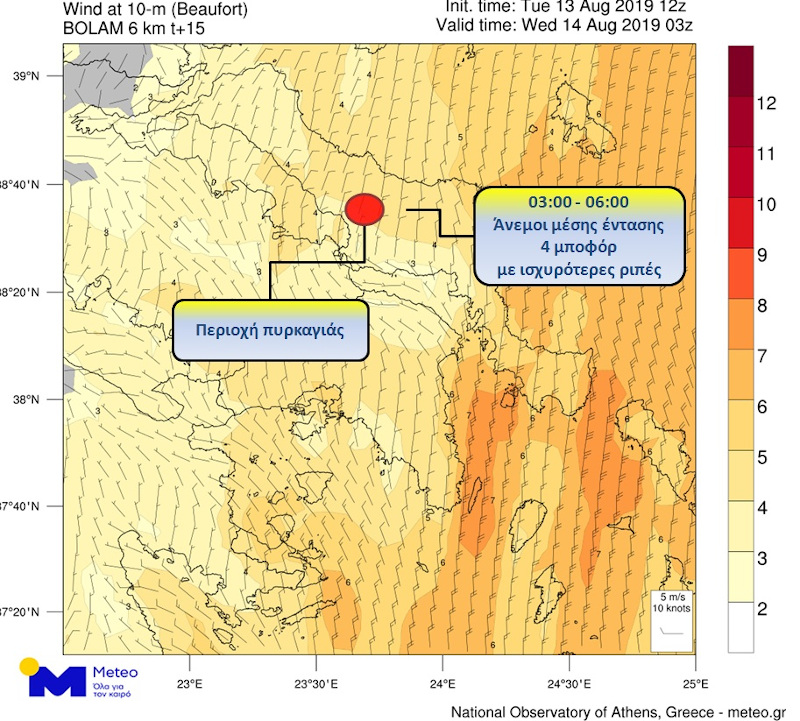 Î¤Î± ÏÏÎ¿Î³Î½ÏÏÏÎ¹ÎºÎ¬ ÏÏÎ¿Î¹ÏÎµÎ¯Î± ÏÎ¿Ï meteo Î³Î¹Î± ÏÎ¿ÏÏ Î±Î½Î­Î¼Î¿ÏÏ ÏÏÎ·Î½ ÎÏÎ²Î¿Î¹Î± ÎºÎ±ÏÎ¬ ÏÎ· Î´Î¹Î¬ÏÎºÎµÎ¹Î± ÏÎ·Ï Î½ÏÏÏÎ±Ï