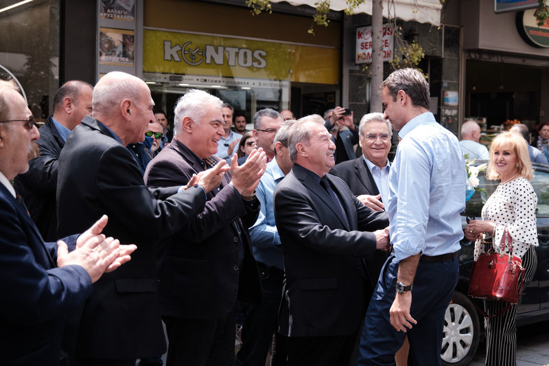 Ο πρόεδρος της ΝΔ με συνταξιούχους